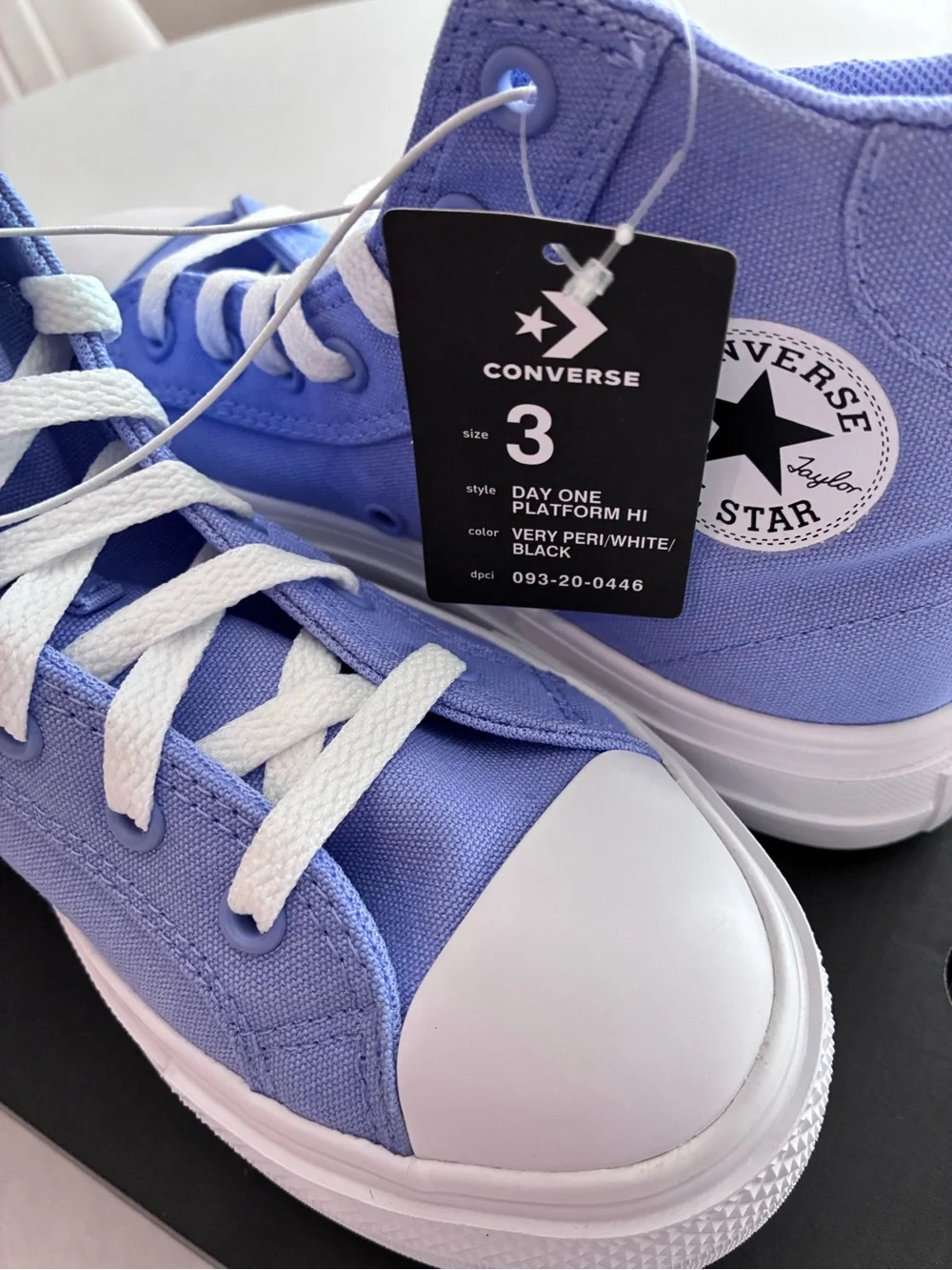 Converse Kids High Top Sneakers - Lavender/White